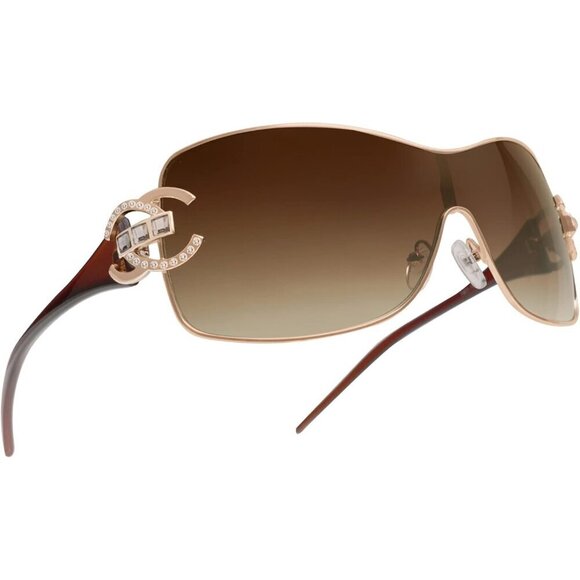 Wrap Around Y2K Sunglasses Oversized Framelss Fashion UV400 Protection main image 6